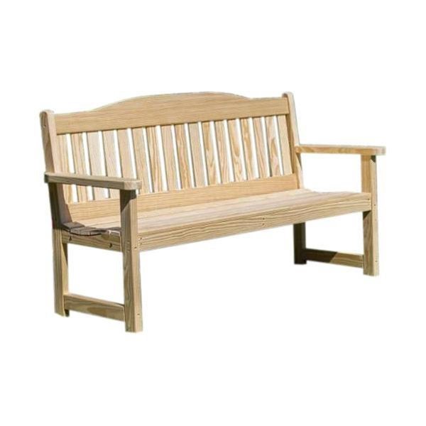 Creekvine Designs 53 in Treated Pine English Garden Bench FEGB48CVD